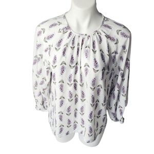 Loft Floral Blouse Small